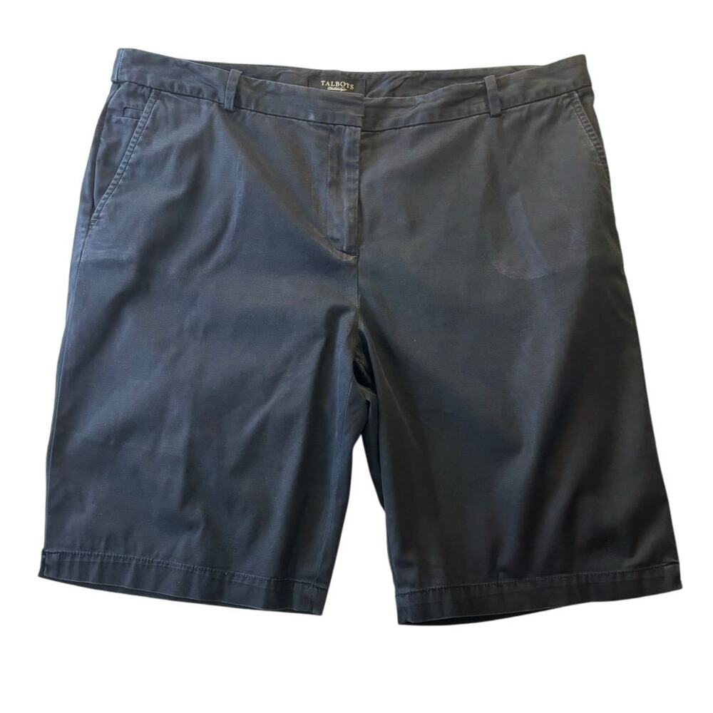 Talbots Size 14 Black Bermuda Shorts